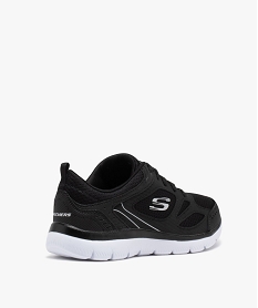 baskets femme running dessus en mesh uni - skechers noir baskets skechersE027901_4