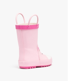 bottes de pluie bebe fille a anses motif licorne roseE028301_4