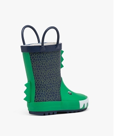 bottes de pluie bebe garcon en caoutchouc avec motifs et a anses bleuE028401_4