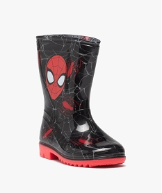 bottes de pluie garcon imprimees et a semelle coloree - spiderman noirE028901_2