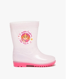 GEMO Bottes de pluie fille à paillettes - Pat Patrouille rose standard