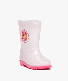 bottes de pluie fille a paillettes - pat patrouille roseE029001_2