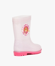 bottes de pluie fille a paillettes - pat patrouille rose bottes de pluiesE029001_4