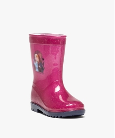 bottes de pluie fille a paillettes - reine des neiges violet bottes de pluiesE029101_2