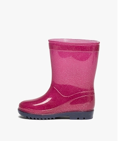 bottes de pluie fille a paillettes - reine des neiges violetE029101_3