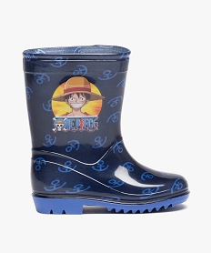 GEMO Bottes de pluie garçon imprimées ancre marine - One Piece Bleu