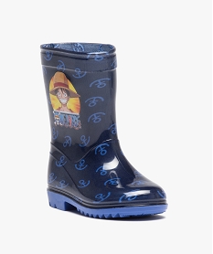 bottes de pluie garcon imprimees ancre marine - one piece bleuE029701_2