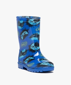 bottes de pluie garcon imprimees jeux videos bleuE030001_2