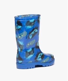 bottes de pluie garcon imprimees jeux videos bleuE030001_4