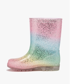 bottes de pluie fantaisie a paillettes multicoloreE030201_3