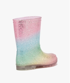 bottes de pluie fantaisie a paillettes multicolore bottes de pluiesE030201_4