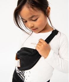 sac banane en toile avec motif paillete fille noirE030901_4