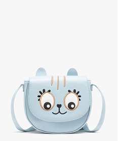 sac besace demi-lune motif chat fille bleuE031501_4