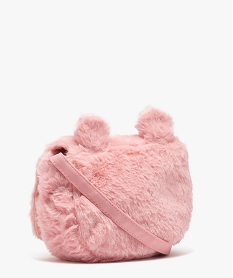 sac besace en fourrure imitation motif chat fille roseE031901_2