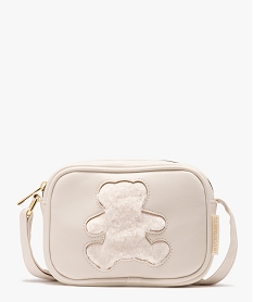 sac bandouliere motif ourson fille - lulucastagnette beigeE032201_4
