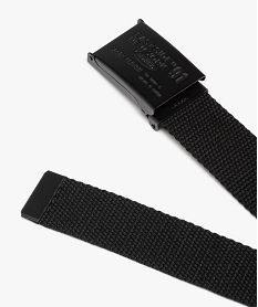 ceinture sangle avec boucle en metal grave garcon noirE033701_2