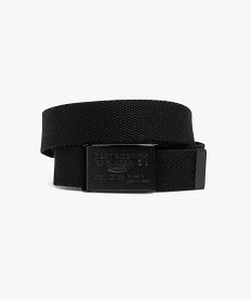 ceinture sangle avec boucle en metal grave garcon noirE033701_3