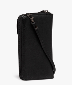 pochette porte-feuille avec bandouliere amovible femme noir standardE033901_2