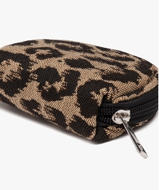 porte-monnaie imprime en toile femme noir porte-monnaie et portefeuillesE034301_2