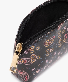 porte-monnaie a motifs fleuris femme noir porte-monnaie et portefeuillesE034501_3