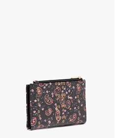 porte-monnaie a motifs fleuris femme noir porte-monnaie et portefeuillesE034601_2