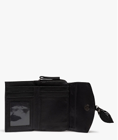 portefeuille compact avec pampille feuille femme noir porte-monnaie et portefeuillesE035201_3