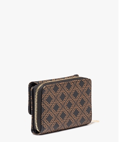 porte-monnaie imprime femme noir porte-monnaie et portefeuillesE035501_2