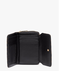 porte-monnaie imprime femme noir porte-monnaie et portefeuillesE035501_3