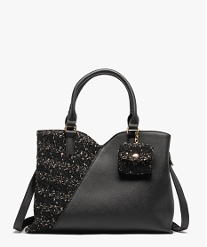 sac a main bimatiere avec accessoire femme noir sacs a mainE035801_1