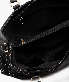 sac a main bimatiere avec accessoire femme noir sacs a mainE035801_4