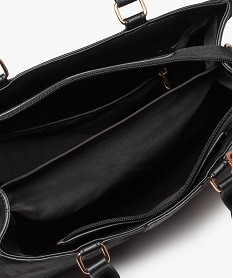 sac cabas multi-matieres femme noir sacs a mainE036901_3