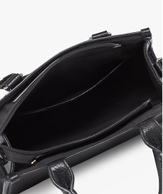sac a main graine compact avec bandouliere amovible femme noir sacs a mainE037001_3