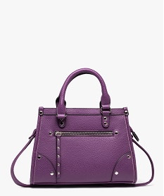 sac a main graine compact avec bandouliere amovible femme violet sacs a mainE037101_4