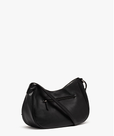 sac besace demi-lune souple a clous femme noir standard sacs bandouliereE037501_2