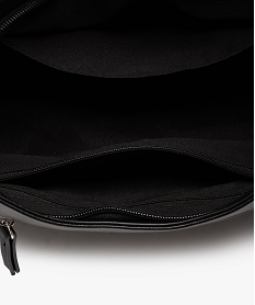 sac besace demi-lune souple a clous femme noir sacs bandouliereE037501_3