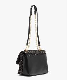 sac besace bimatiere devant en textile esprit couture femme noir sacs bandouliereE038201_2