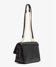 sac besace bimatiere devant en textile esprit couture femme noir standardE038201_2