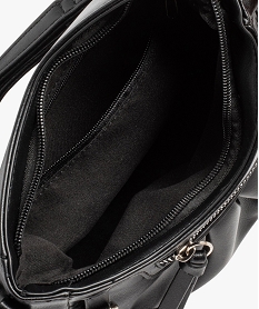 sac besace compact souple look rock femme noir sacs bandouliereE038701_3