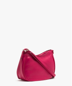 sac besace compact souple look rock femme rose standardE038801_2