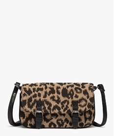 GEMO Sac besace compact à bandoulière réglable femme Noir