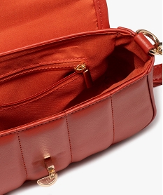 sac a main matelasse compact avec bandouliere amovible femme orange standard sacs bandouliereE040001_3