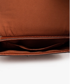 sac besace avec chaine decorative femme orange sacs bandouliereE040401_3