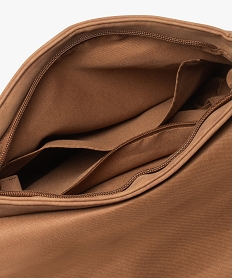 sac a bandouliere avec rabat multi-matieres femme orange sacs bandouliereE040801_3