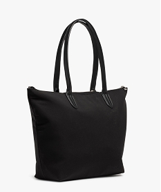 sac cabas deperlant avec accessoires amovibles femme noir sacs a mainE042101_2