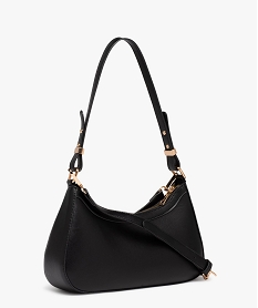 sac porte epaule forme demi-lune femme noir sacs a mainE042201_2