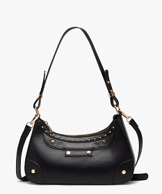 sac porte epaule forme demi-lune femme noir sacs a mainE042201_4