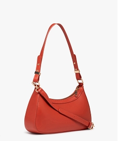 sac porte epaule forme demi-lune femme orange sacs a mainE042301_2