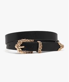 ceinture avec details fleuris en metal dore femme noir standardE043301_1