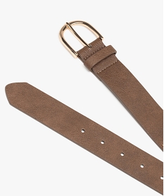 ceinture a clous et oillets dores femme brunE044201_2