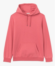 sweat a capuche interieur molletonne homme rose sweatsE045301_4